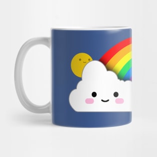 Super Cute Clouds and Rainbow Mug